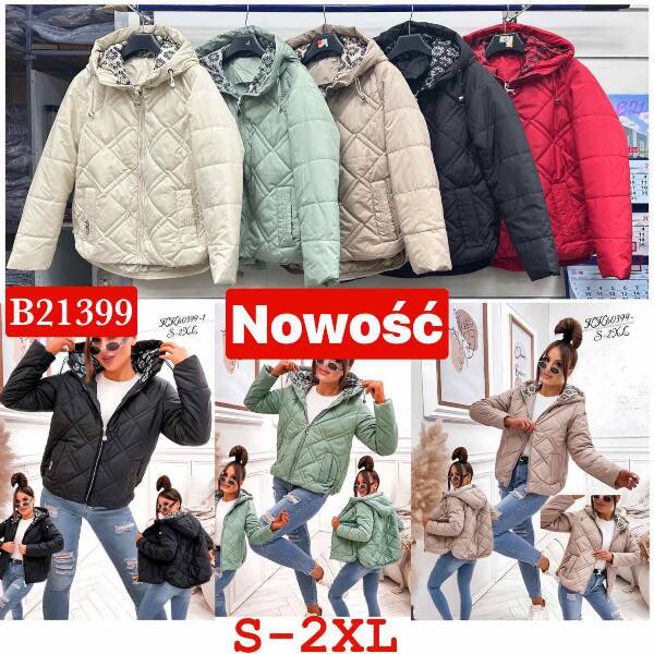 Kurtki damskie cienki Roz S-2XL, 1 Kolor Paczka 5 szt 1