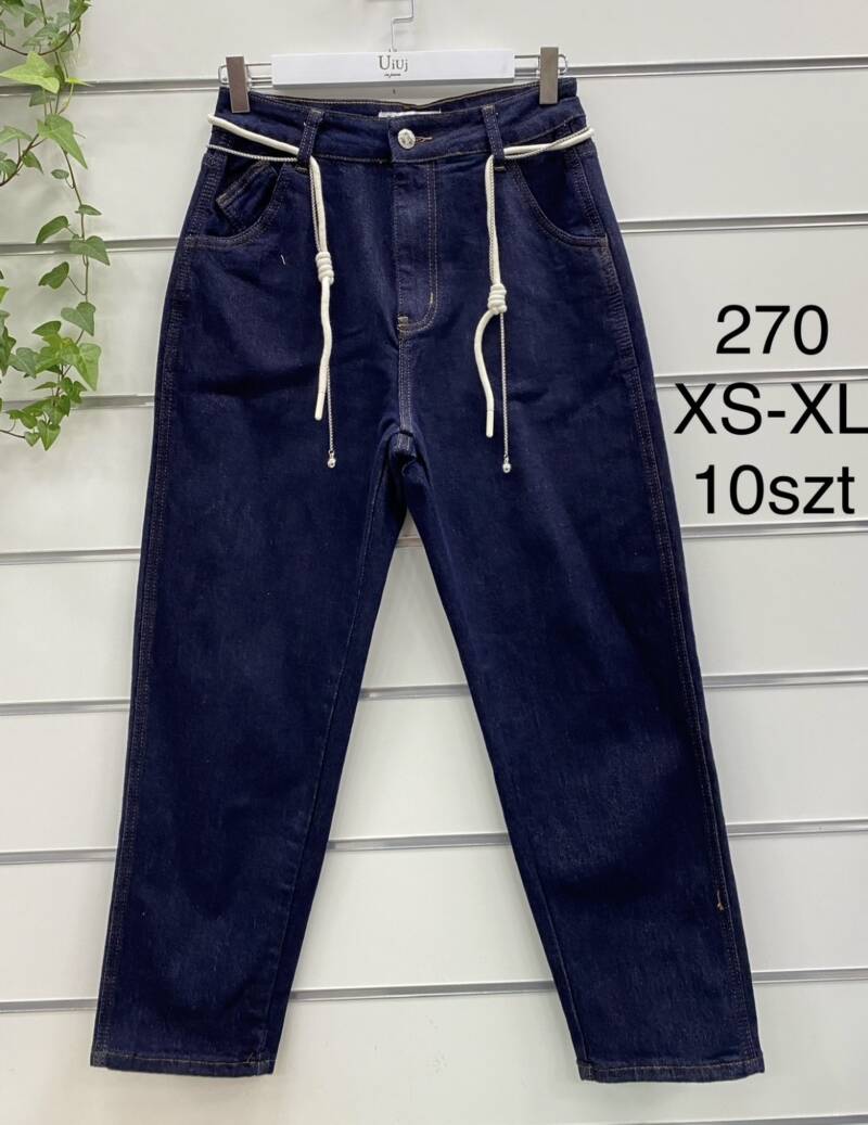 Spondnie damskie jeansy Roz XS-XL, 1 Kolor Paczka 10 szt 1