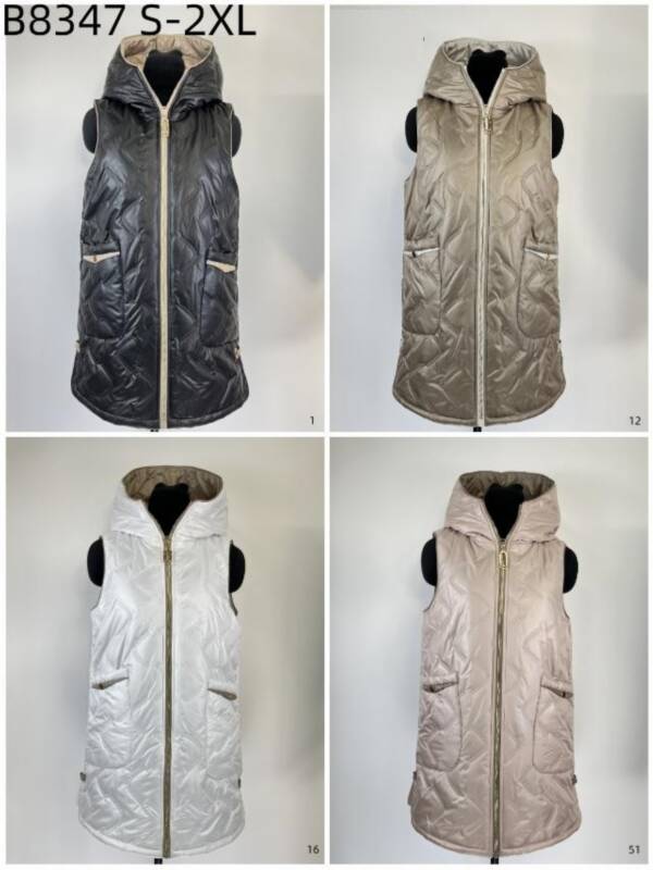 Kamizelka damkie Roz S-2XL, 1 Kolor Paczka 5 szt