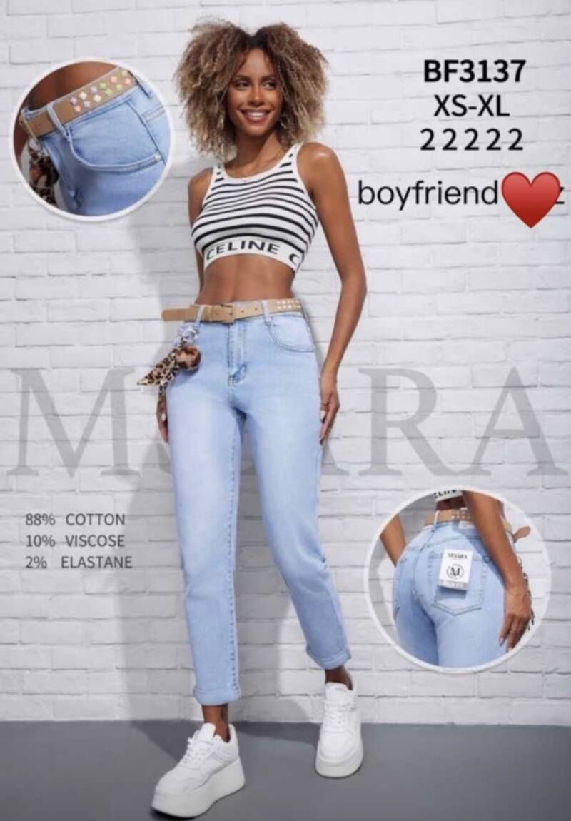 Spodnie damskie jeansy Roz XS-XL, 1 Kolor Paczka 10 szt 1