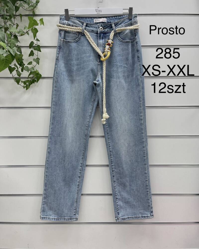 Spondnie damskie jeansy Roz XS-XXL. 1 Kolor Paczka 12 szt