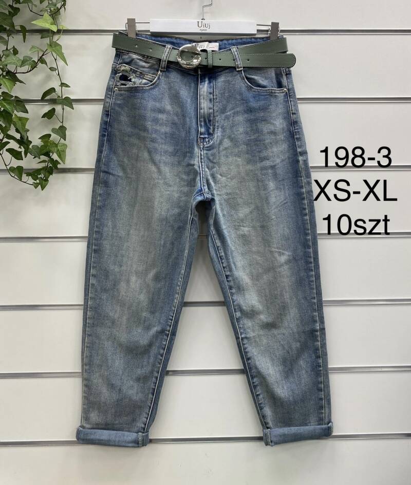 Spondnie damskie jeansy Roz XS-XL, 1 Kolor Paczka 10 szt