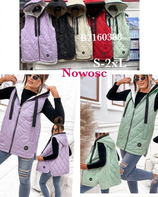 Kamizelka damskie Roz S-2XL, 1 Kolor Paczka 5 szt