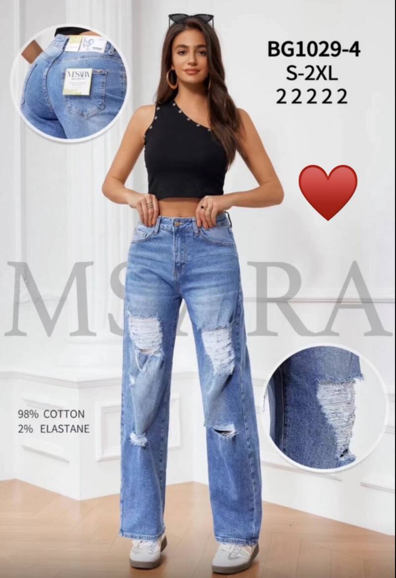 Spondnie damskie jeansy Roz S-2XL, 1 Kolor Paczka 10 szt