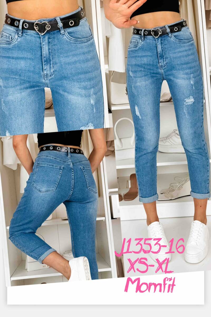 Spondnie damskie jeansy Roz XS-XL, 1 Kolor Paczka 10 szt 1