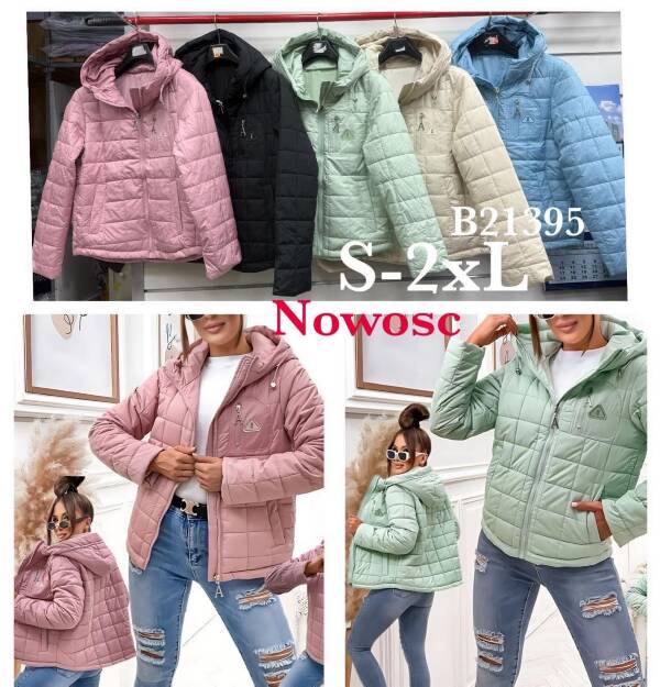 Kurtki damskie cienki Roz S-2XL, 1 Kolor Paczka 5 szt