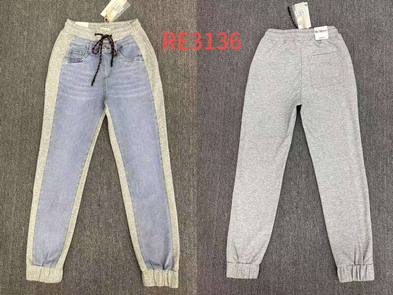 Spondnie damskie jeansy Roz XS-XL, 1 Kolor Paczka 12 szt 1