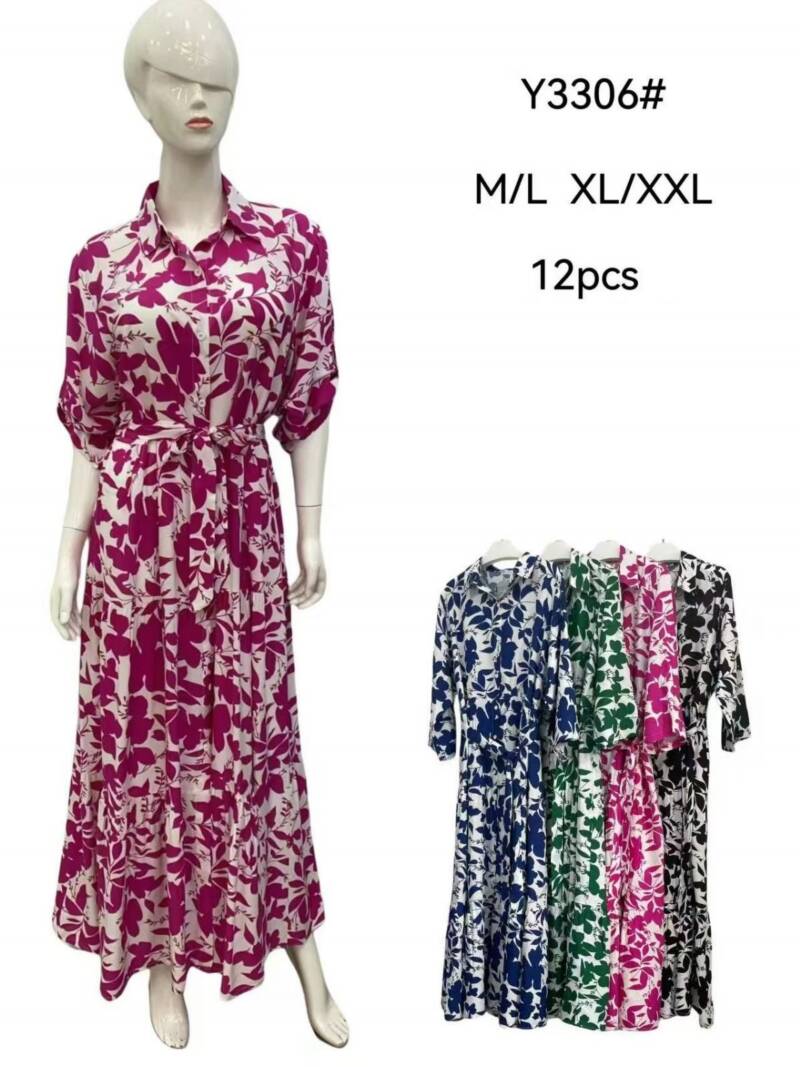 Sukienki damskie Roz M/L-XL/2XL, Mix Kolor Paczka 12 szt 1