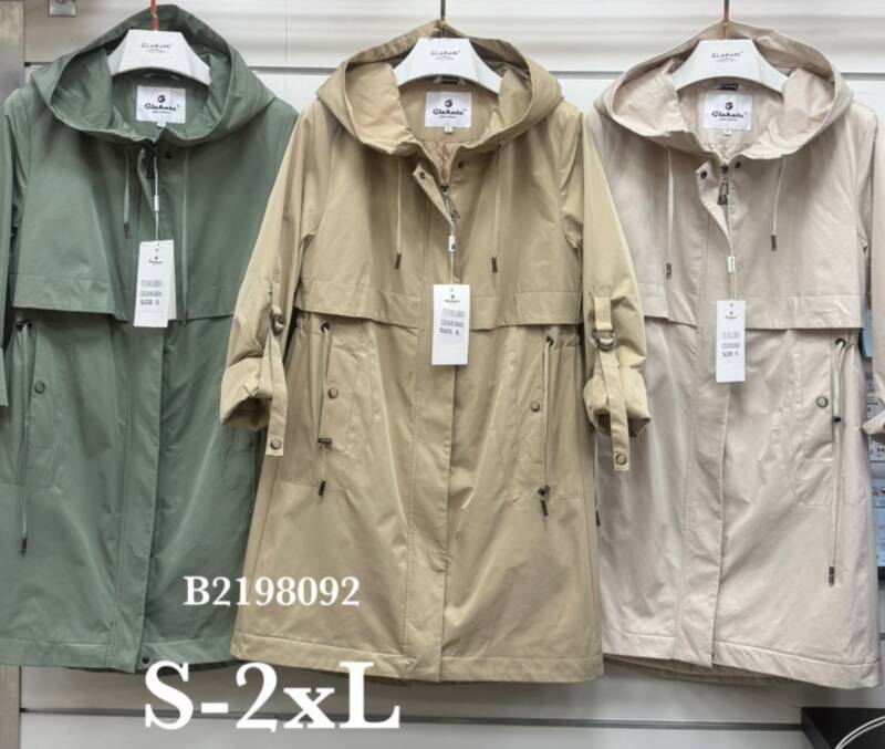 Kurtki damskie cienki Roz S-2XL, 1 Kolor Paczka 5 szt