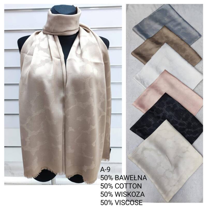 Szaliki damskie Roz Standard, Mix Kolor Paczka 12 szt