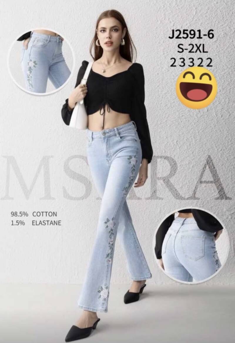 Spondnie damskie jeansy Roz S-2XL, 1 Kolor Paczka 10 szt 1