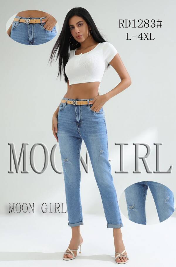 Spondnie damskie jeansy Roz L-4XL, 1 Kolor Paczka 10 szt