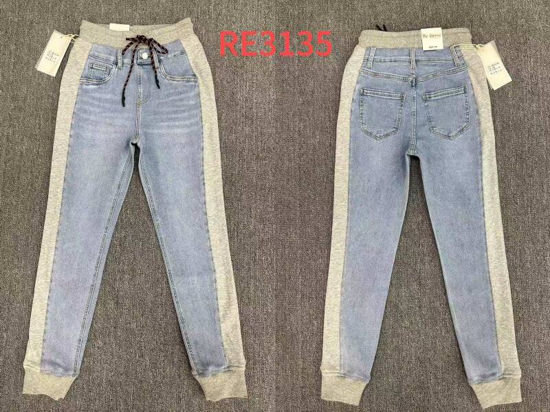 Spondnie damskie jeansy Roz XS-XL, 1 Kolor Paczka 12 szt 1