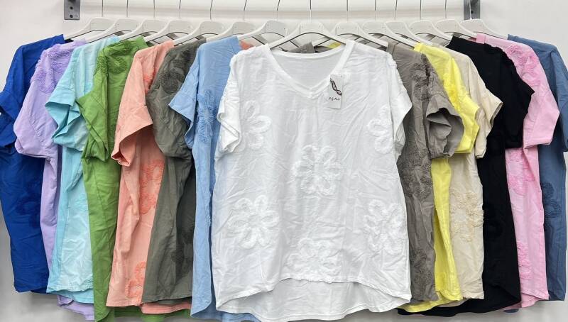 Bluzki damskie (Włoskie produkt) Roz Standard, Mix Kolor Paczka 5 szt