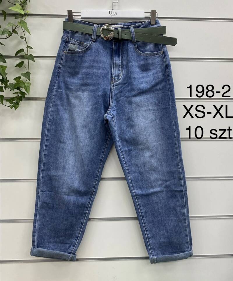 Spondnie damskie jeansy Roz XS-XL, 1 Kolor Paczka 10 szt 1