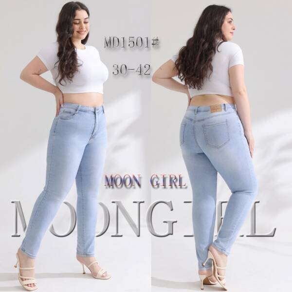 Spondnie damskie jeansy Roz 30-42, 1 Kolor Paczka 10 szt