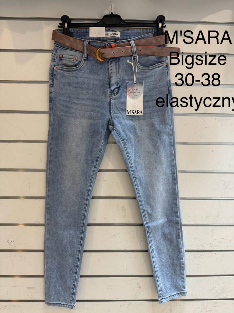 Spondnie damskie jeansy Roz 30-38, 1 Kolor Paczka 10 szt 1