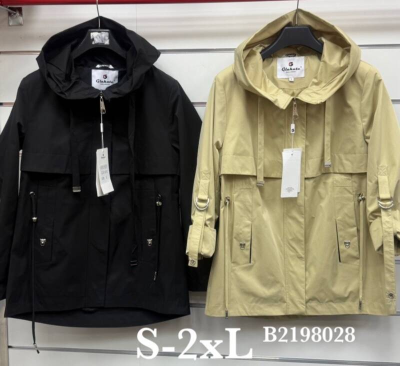 Kurtki damskie cienki Roz S-2XL, 1 Kolor Paczka 5 szt