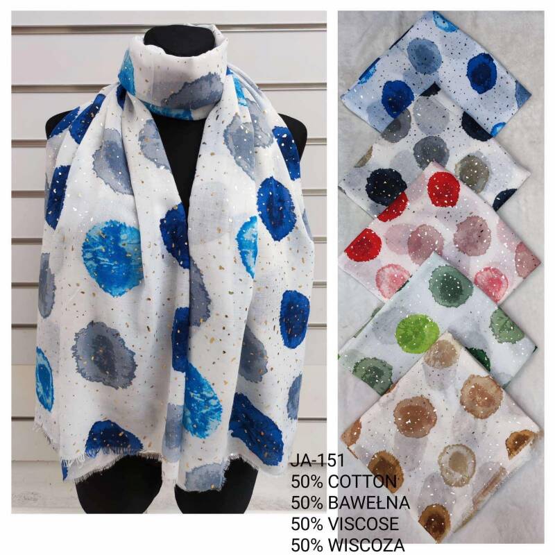 Szaliki damskie Roz Standard, Mix Kolor Paczka 12 szt 1