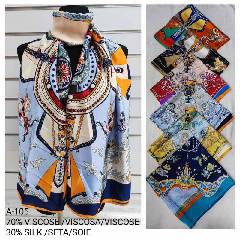 Szaliki damskie Roz Standard, Mix Kolor Paczka 12 szt