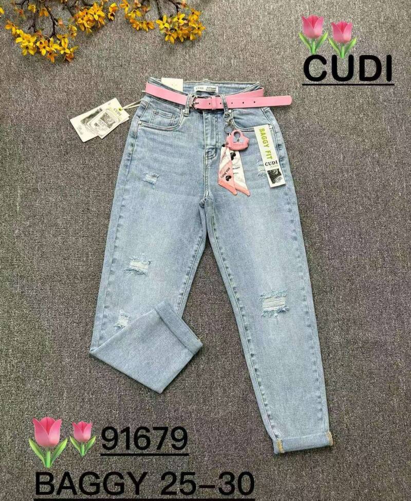 Spondnie damskie jeansy Roz 25-30, 1 Kolor Paczka 10 szt