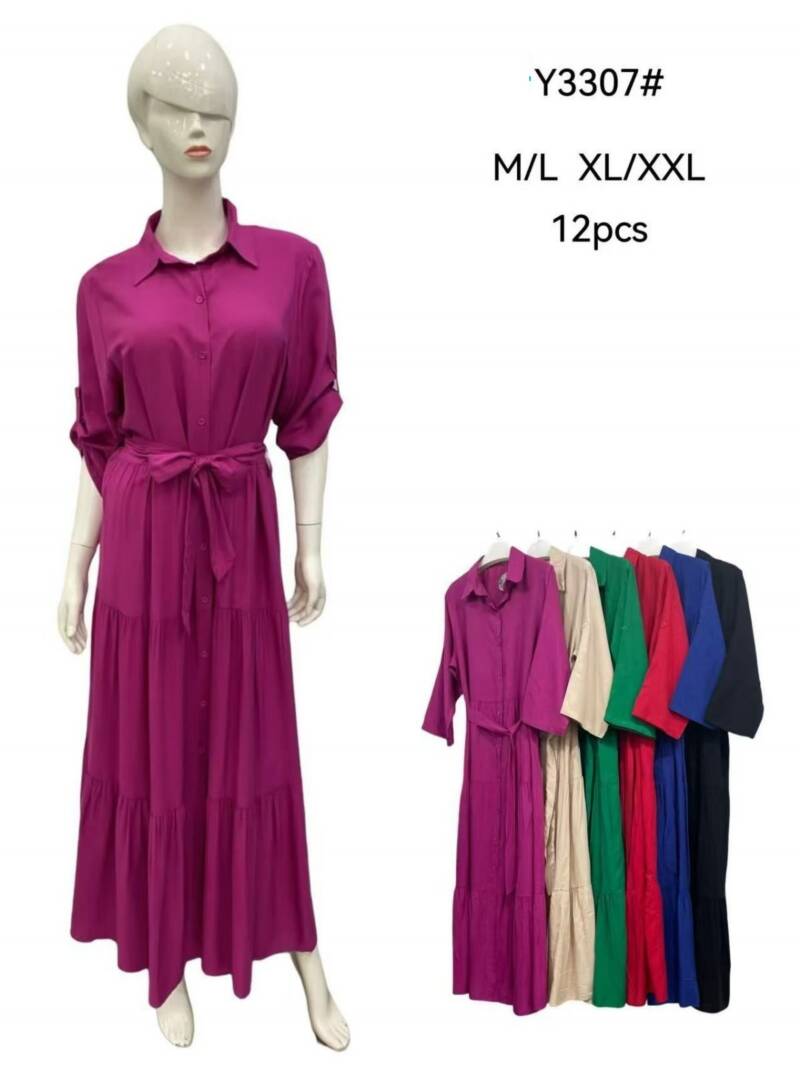 Sukienki damskie Roz M/L-XL/2XL, Mix Kolor Paczka 12 szt