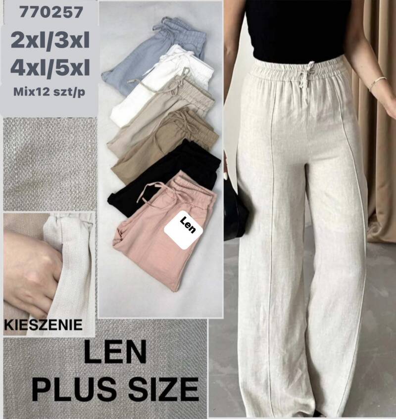 Spodnie damskie Roz 2XL-5XL, Mix Kolor Paczka 12 szt