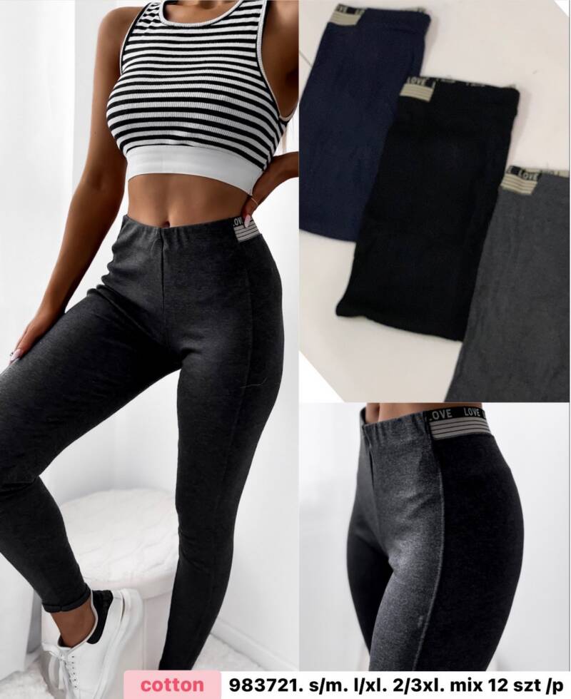 Leginsy damskie Roz S-3XL, Mix Kolor Paczka 12 szt