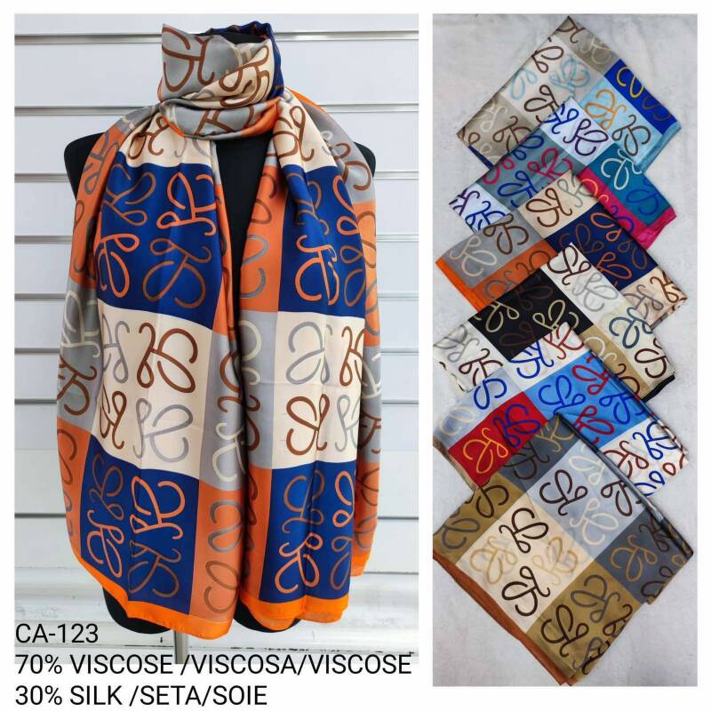 Szaliki damskie Roz Standard, Mix Kolor Paczka 12 szt