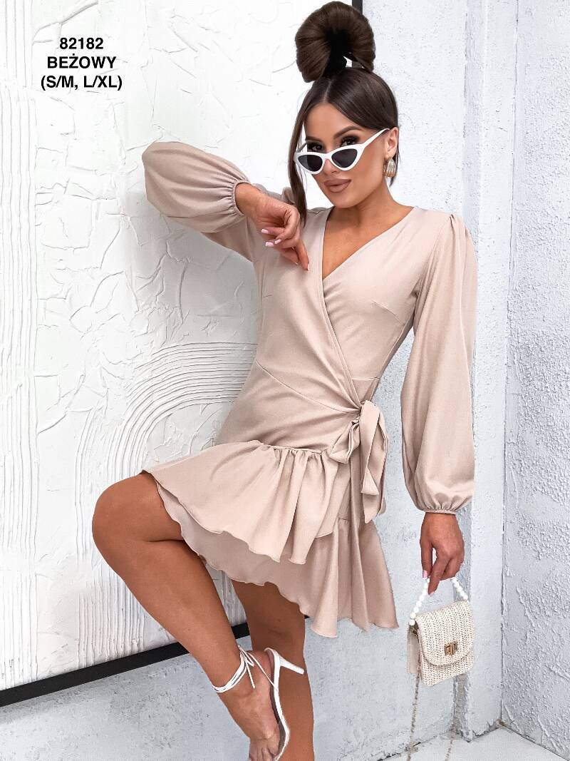 Sukienki damskie (Polska produkt) Roz S/M-L/XL Paczka 5 szt /1 Kolor