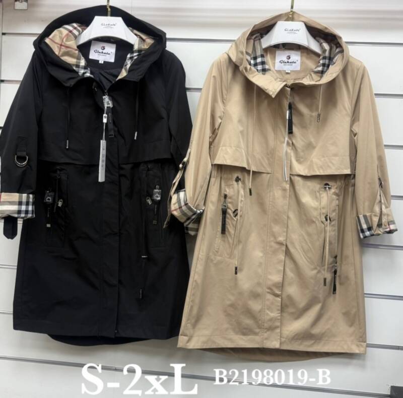 Kurtki damskie cienki Roz S-2XL, 1 Kolor Paczka 5 szt