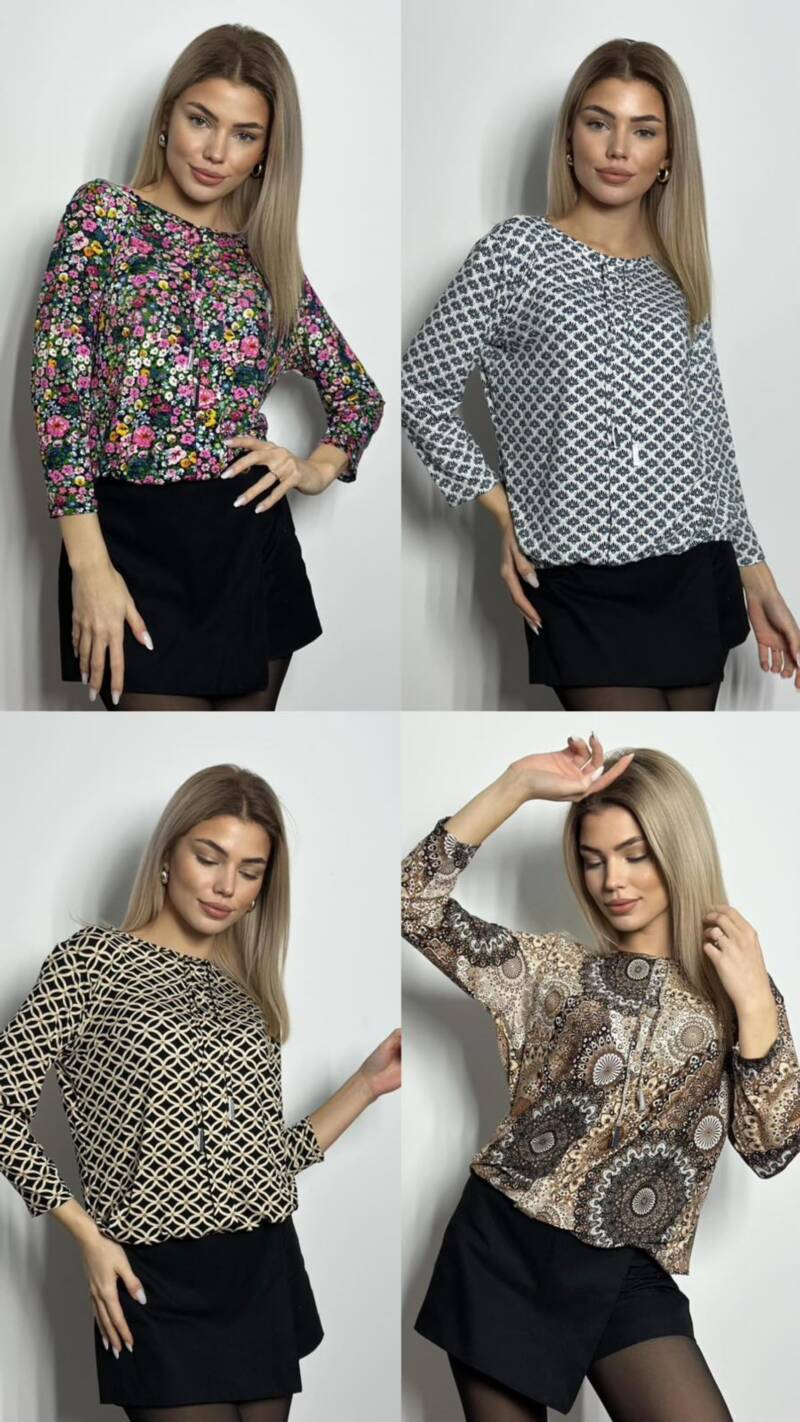 Bluzka damskie (Polska produkt) Roz 38-46. Mix Kolor Paczka 5 szt