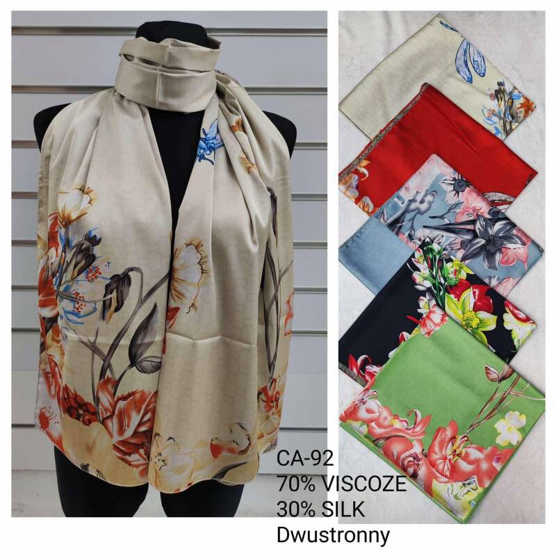 Szaliki damskie Roz Standard, Mix Kolor Paczka 12 szt