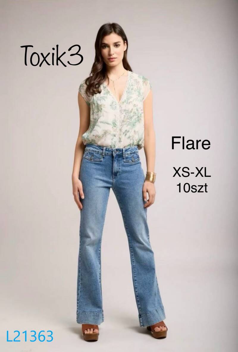 Spondnie damskie jeansy Roz XS-XXL. 1 Kolor Paczka 10 szt