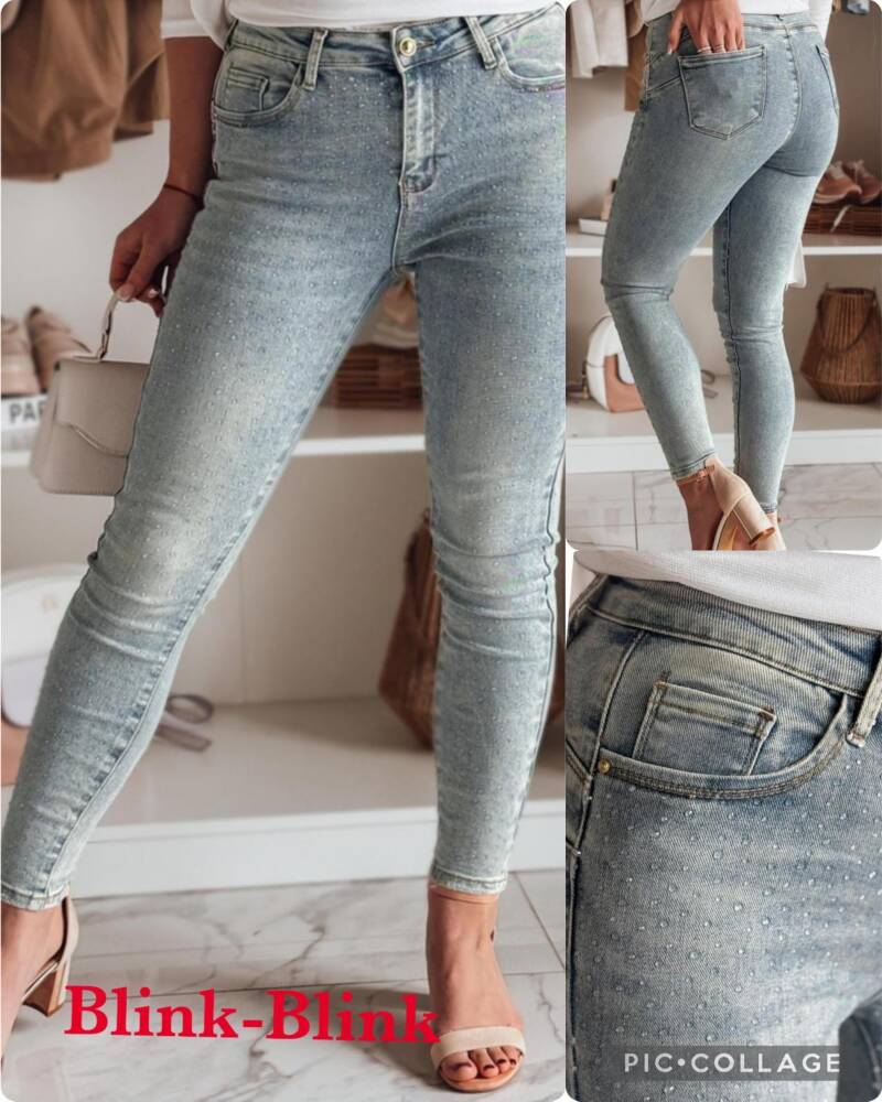 Spondnie damskie jeansy Roz XS-XL, 1 Kolor Paczka 10 szt 1