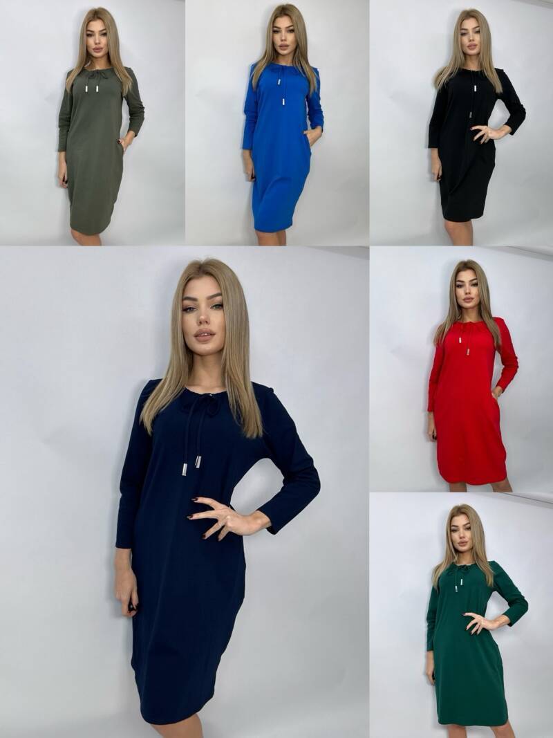 Sukienki damskie (Polska produkt) Roz 38-46 Mix Kolor Paczka 5 szt