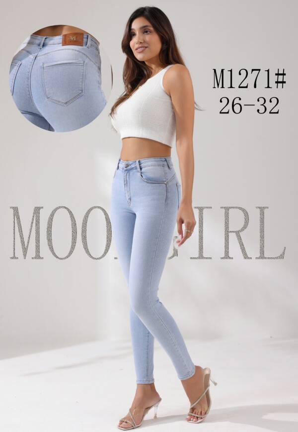 Spondnie damskie jeansy Roz 26-32, 1 Kolor Paczka 10 szt 1