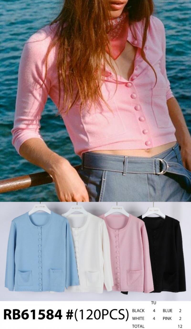 Bluzki damskie (Francja produkt) Roz Standard, Mix Kolor, Paczka 12 szt