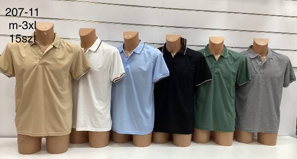 Bluzka męskie Roz M-3XL, Mix Kolor Paczka 15 szt