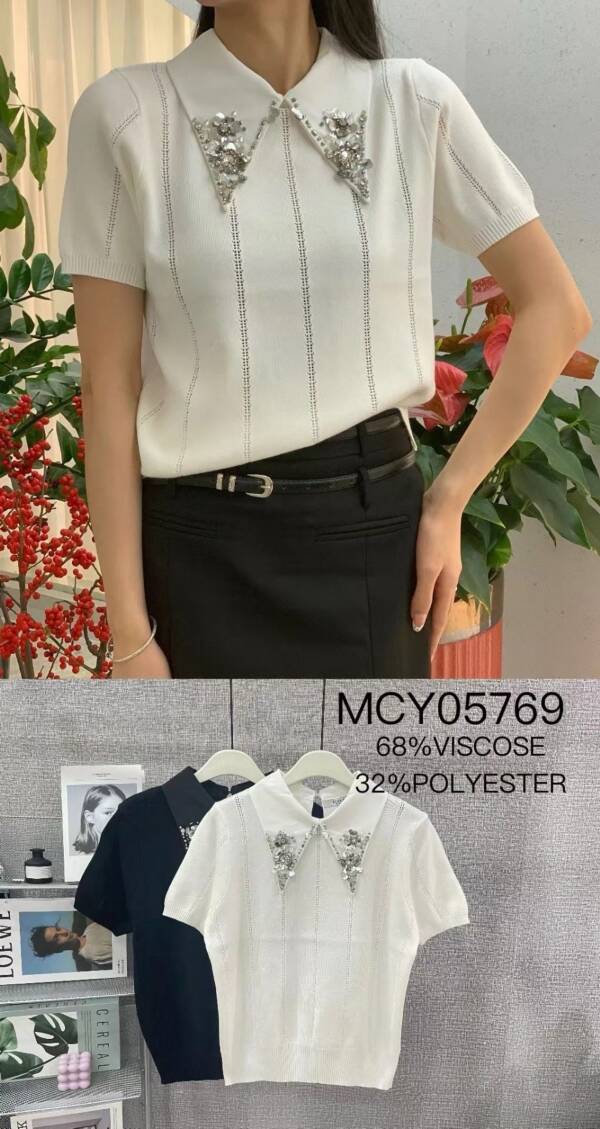 Swetry damskie (Francja produkt) Roz Standard, Mix Kolor Paczka 6 szt