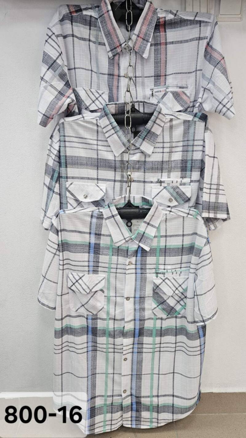 Koszula męska Roz L-4XL. Mix kolor. Paczka 15 szt