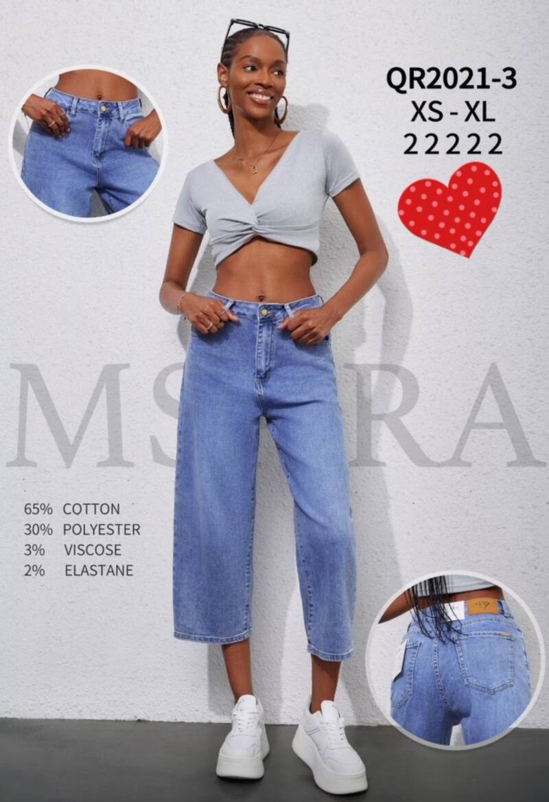 Spondnie damskie jeansy Roz XS-XL, 1 Kolor Paczka 10 szt