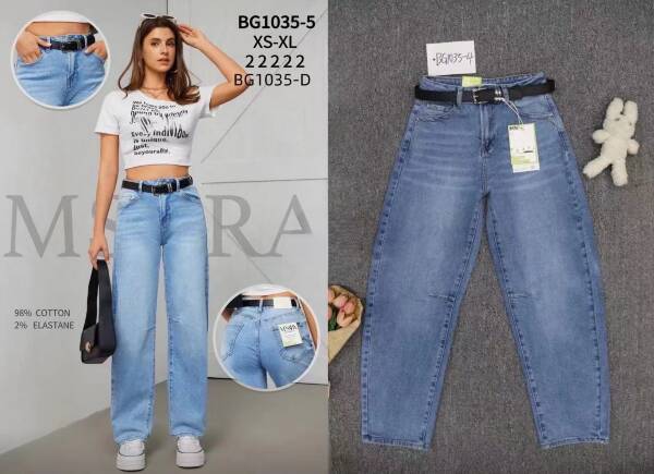 Spondnie damskie jeansy Roz XS-XL, 1 Kolor Paczka 10 szt 1