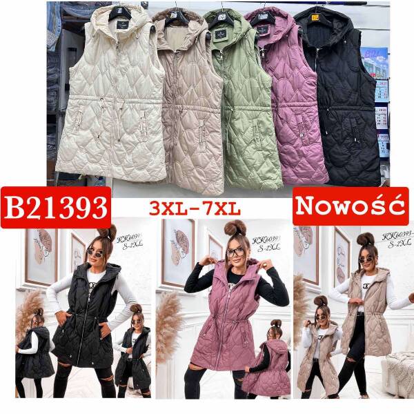 Kamizelka damkie Roz 3XL-7XL, 1 Kolor Paczka 5 szt