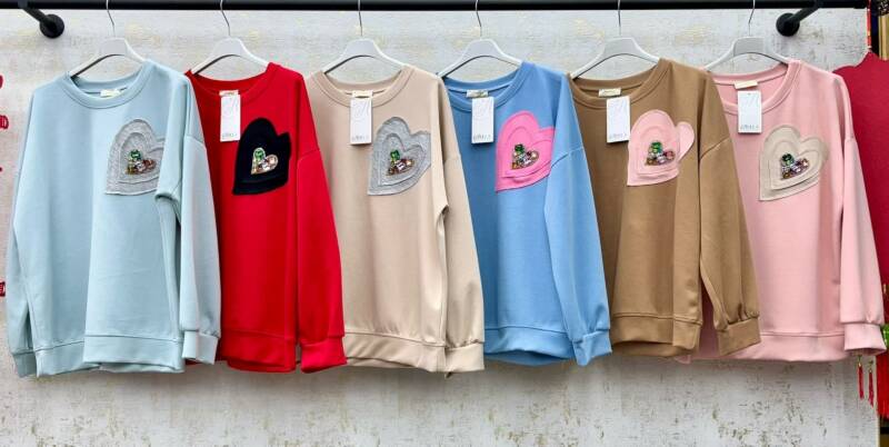 Bluzki damskie (Włoskie produkt) Roz Standard, Mix Kolor Paczka 5 szt