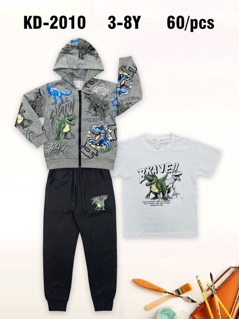 Komplet chłopięcy. Roz 3-8. 1 Kolor Paczka 5 szt. 1