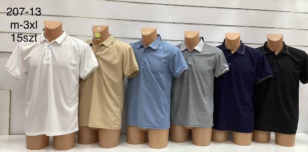 Bluzka męskie Roz M-3XL, Mix Kolor Paczka 15 szt