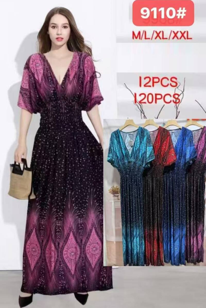 Sukienki damskie Roz M/L-XL/2XL, Mix Kolor Paczka 12 szt 1