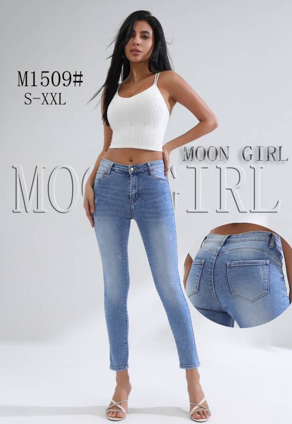 Spondnie damskie jeansy Roz S-2XL, 1 Kolor Paczka 10 szt 1