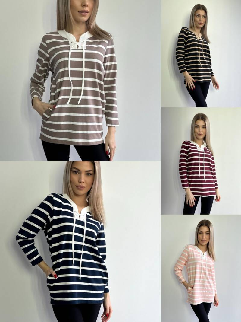 Bluzka damskie (Polska produkt) Roz 38-46. Mix Kolor Paczka 5 szt